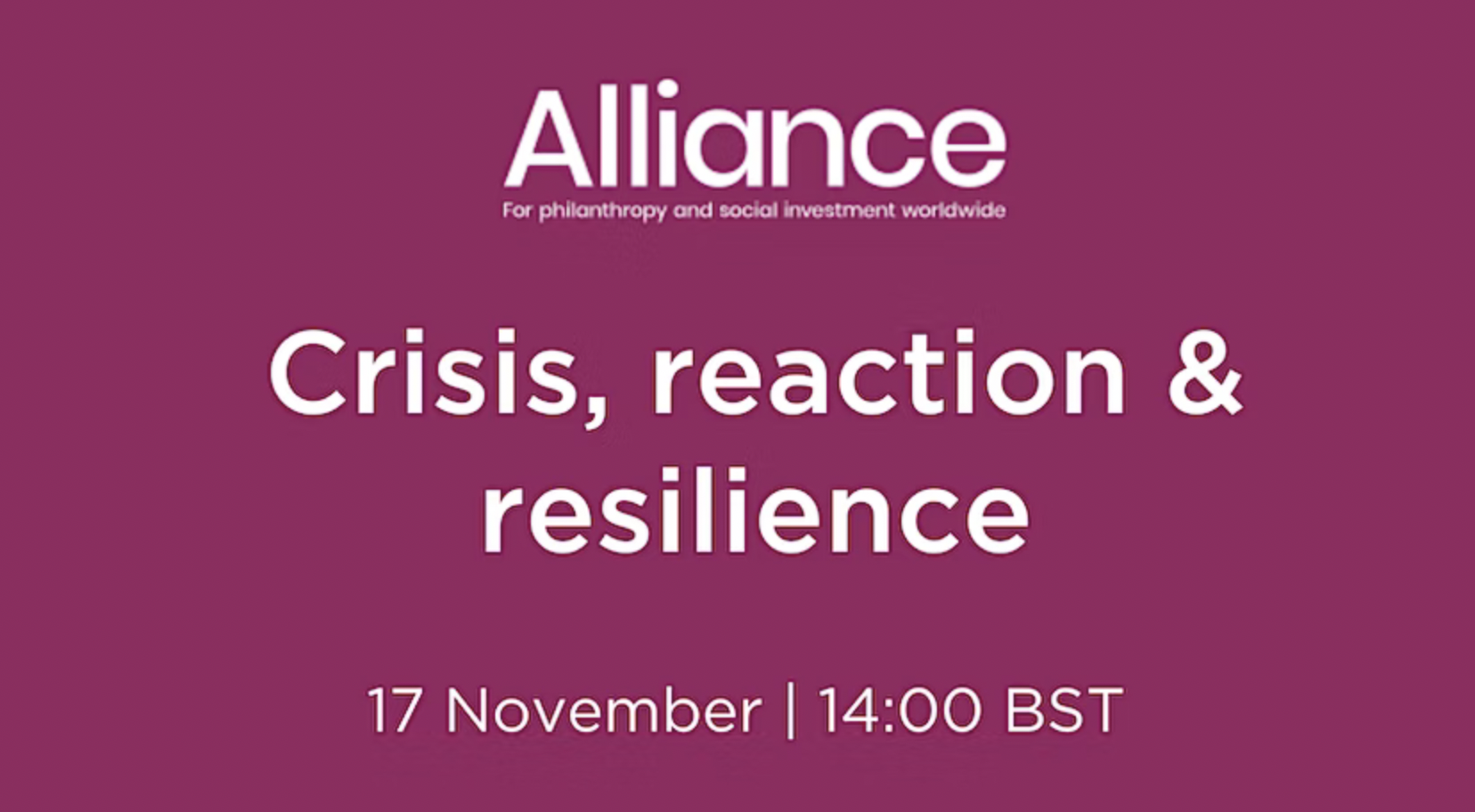 Human Rights Funders Network Crisis, reaction and resilience